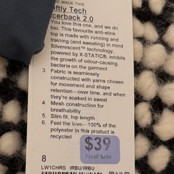 lot of 5 swiftly tech racerbacks - Picture 4 of 5